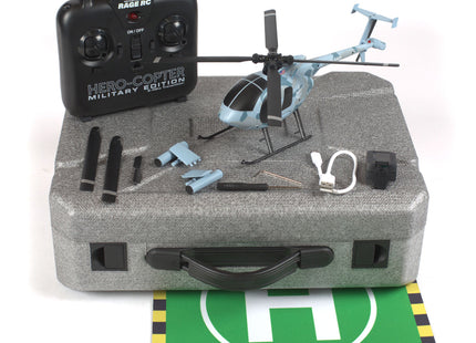 Rage RC Hero-Copter Military Edition 4-Blade RTF Helicopter (Army / Marines / Navy)