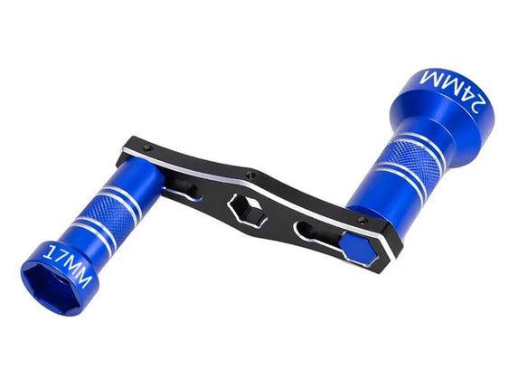 BOOF RC 17mm / 24mm Hex Wheel Nut Wrench BFEL01105BL Red or Blue