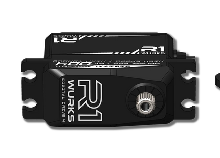R1WURKS DD4 High Torque/Speed Low-Profile Servo – Part #050010
