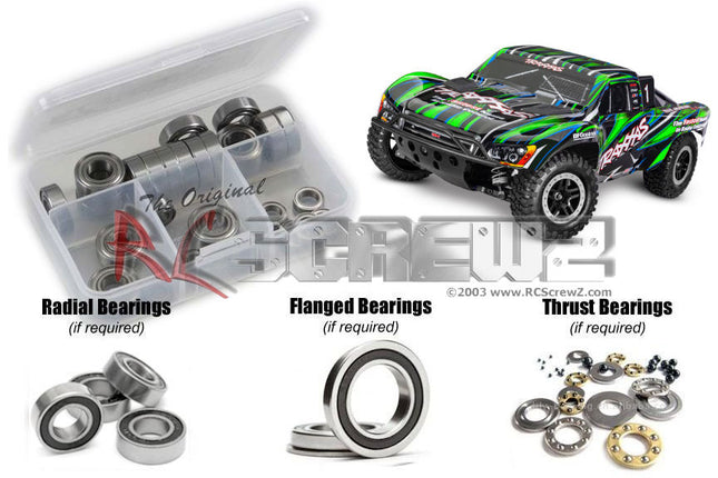 RC Screwz Stainless Steel / Rubber Shielded Bearing Kit for Traxxas® Slash® 4×4 BL-2s 1/10 (#68386-4) – RCZTRA142R
