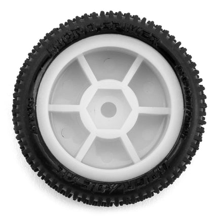 UpGrade RC Micro Spiker Pre-Mounted Front & Rear Carpet Tires for Losi Micro-B (White) UPG-10011