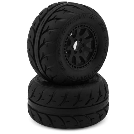 UpGrade RC Street Radials 2.2" Pre-Mounted On-Road Tires for Mini Maxx/XRT & Mini Kraton (2) (UPG-10014)