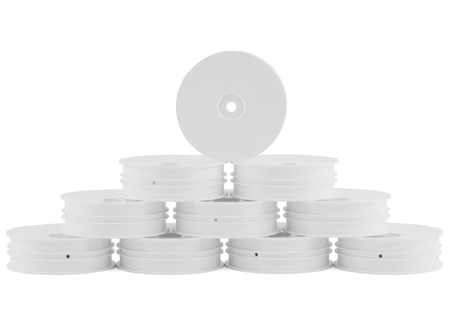 XRAY Slim "Aerodisk" 2WD Front Buggy Wheels (White) (10) (XB2) w/12mm Hex
