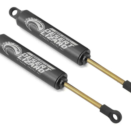 Yeah Racing Aluminum Desert Lizard Two-Stage Internal Spring Shocks (Black) (2) — 110mm  Part #: YEA-DDL-110BK