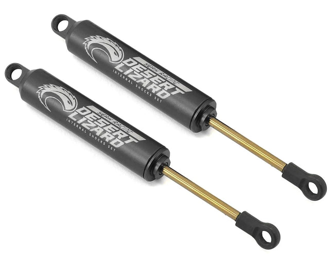 Yeah Racing Aluminum Desert Lizard Two-Stage Internal Spring Shocks (Black) (2) — 110mm  Part #: YEA-DDL-110BK