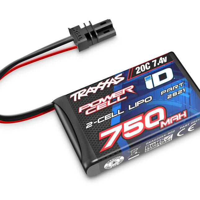 Traxxas 2S LiPo 750mAh 7.4V 20C Battery (TRX-4M) Part #: 2821