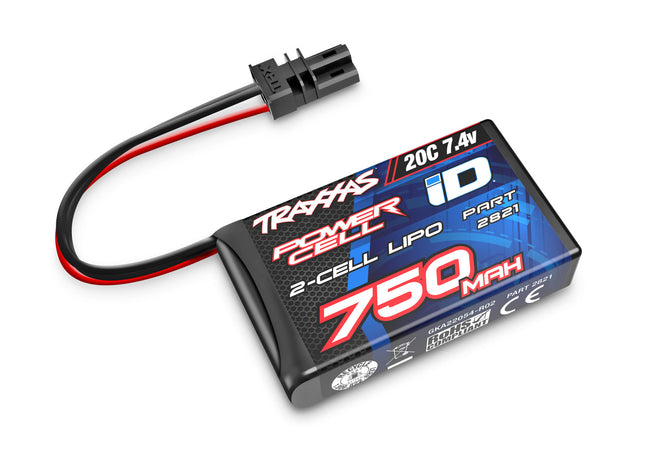 Traxxas 2S LiPo 750mAh 7.4V 20C Battery (TRX-4M) Part #: 2821