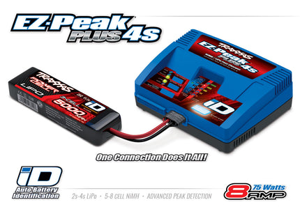 Traxxas EZ-Peak Plus 4S Multi-Chemistry Battery Charger w/Auto iD (4S/8A/75W)