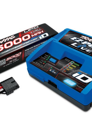 Traxxas EZ-Peak Live 4S "Completer Pack" Dual Multi-Chemistry Battery Charger w/One Power Cell Battery (5000mAh)