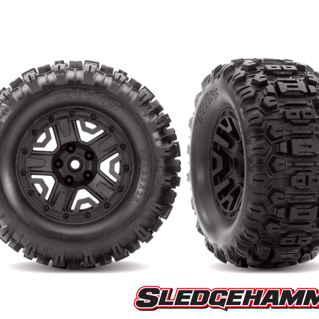 Traxxas Sledgehammer 2.8" Pre-Mounted Tires w/12mm Hex (Black) (2) Part Number: 6792