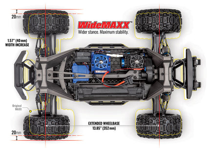 Traxxas Maxx WideMaxx 1/10 Brushless RTR 4WD Monster Truck w/TQi 2.4GHz Radio & TSM