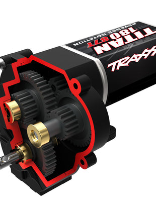 Traxxas Transmission, complete (high range (trail) gearing) for TRX-4M 1/18
