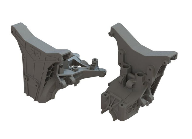ARRMA Front & Rear Composite Upper Gearbox Covers / Shock Tower Set