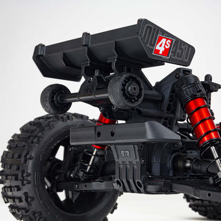 Arrma Outcast 4S V2 BLX Brushless RTR 1/10 Stunt Truck (Red or Gunmetal) w/ SLT3 2.4GHz Radio & Smart ESC (ARA4410V2)