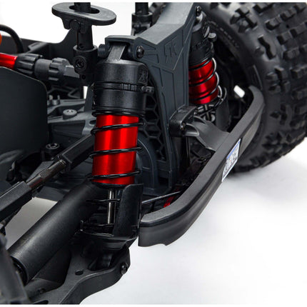 Arrma Outcast 4S V2 BLX Brushless RTR 1/10 Stunt Truck (Red or Gunmetal) w/ SLT3 2.4GHz Radio & Smart ESC (ARA4410V2)