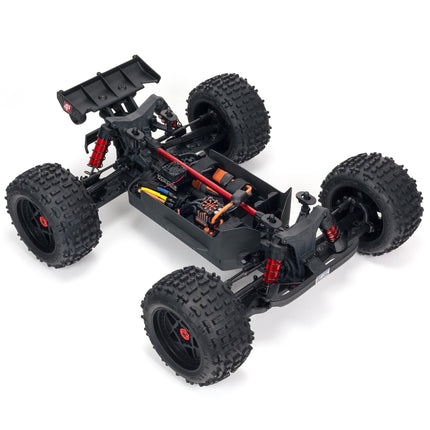Arrma Outcast 4S V2 BLX Brushless RTR 1/10 Stunt Truck (Red or Gunmetal) w/ SLT3 2.4GHz Radio & Smart ESC (ARA4410V2)