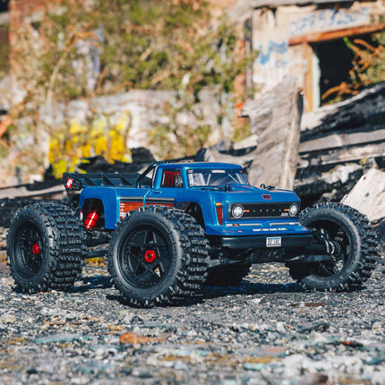 Arrma Outcast 4S V2 BLX Brushless RTR 1/10 Stunt Truck (Red or Gunmetal) w/ SLT3 2.4GHz Radio & Smart ESC (ARA4410V2)