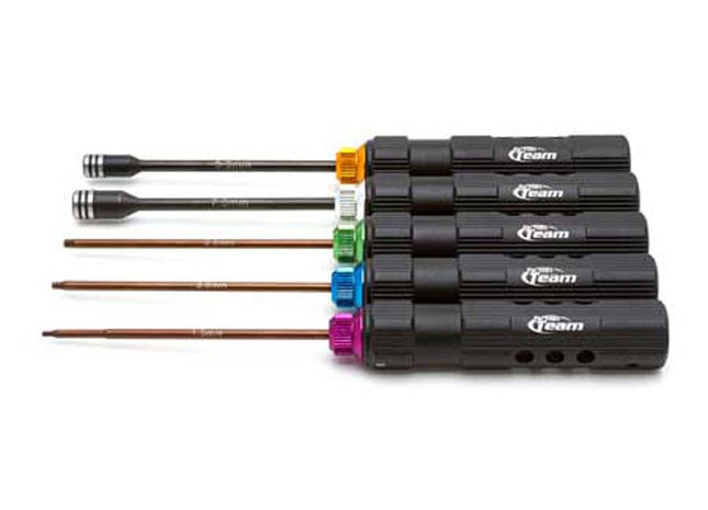 Team Associated Factory Team Metric Hex/Nut Driver Tool Set (5-Piece)  SKU: 1519