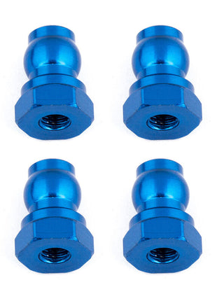 Team Associated Shock Bushings, 10mm, Blue Aluminum
