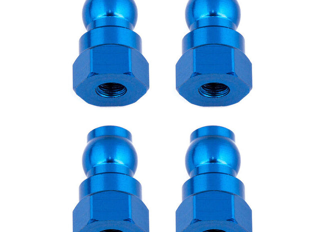 Team Associated 12mm Blue Aluminum Shock Bushings (4) – Part 91816