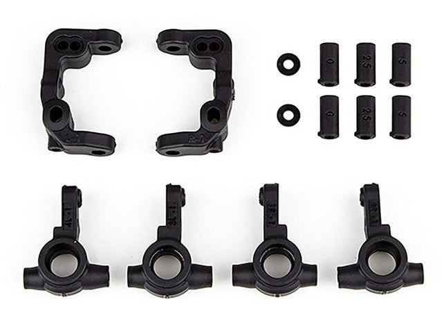 Team Associated RC10B6.4 -1mm Scrub Caster & Steering Blocks – ASC91901