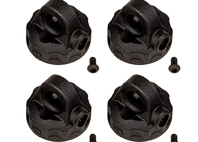 Team Associated 13mm Shock Caps (Black Aluminum) [#91926]