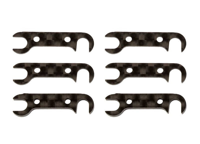 Team Associated RC10B74 Graphite Rear Hub Link Shim Set