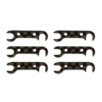 Team Associated RC10B74 Graphite Rear Hub Link Shim Set