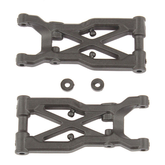 Team Associated RC10B74 Factory Team Carbon Rear Suspension Arms (Part #92298)