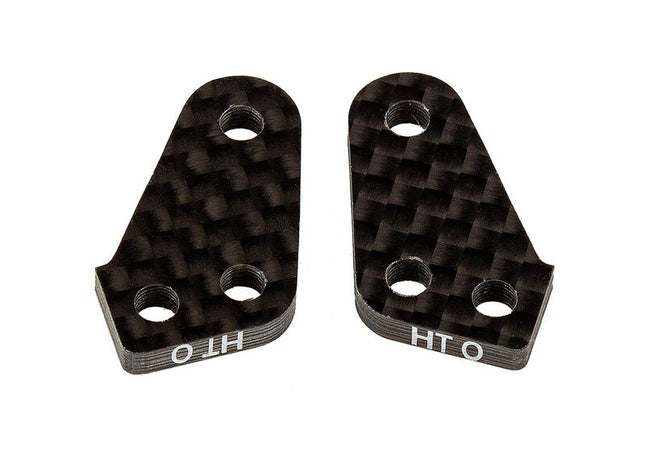 Team Associated RC10B74.1 Factory Team Carbon Fiber HT +0 Steering Block Arms
