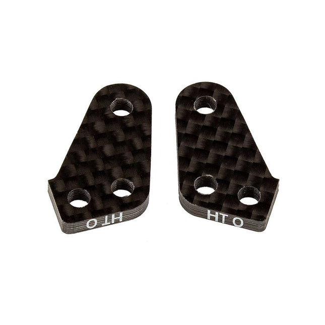 Team Associated RC10B74.1 Factory Team Carbon Fiber HT +0 Steering Block Arms