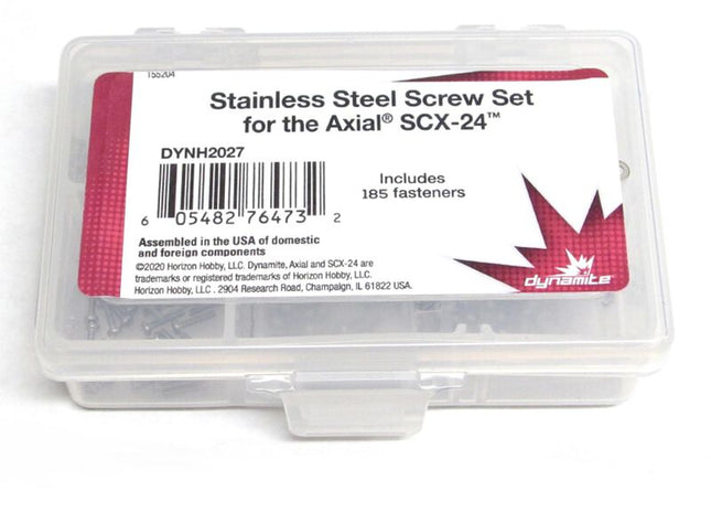 Dynamite Axial SCX24 Stainless Steel Screw Set – DYNH2027