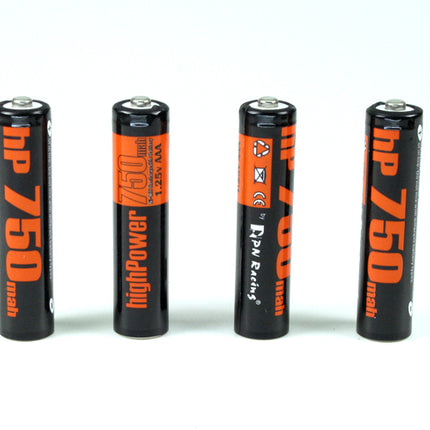 PN Racing High Power 750mAh Ni-MH Rechargeable AAA Battery (4pcs) – HP750