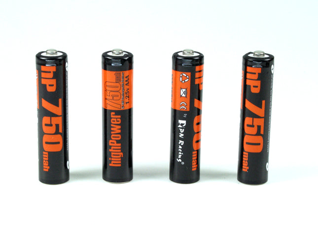 PN Racing High Power 750mAh Ni-MH Rechargeable AAA Battery (4pcs) – HP750