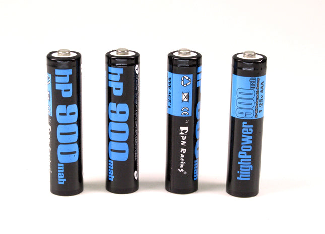 PN Racing High Power 900mAh Ni-MH Rechargeable AAA Battery (4pcs) – HP900