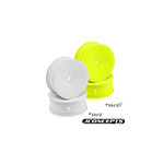 JConcepts 12mm Hex Mono 2.2" Front Wheels (4) – Yellow or White Part Numbers: JCO3347Y (Yellow), JCO3347W (White)