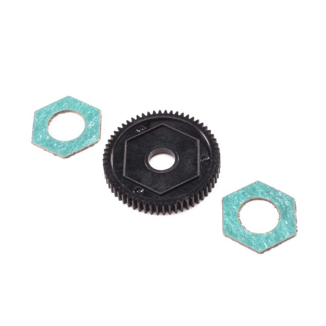 Losi Spur Gear with Slipper Pads, 60T 0.5M – Mini-T 2.0 Part #LOS212016
