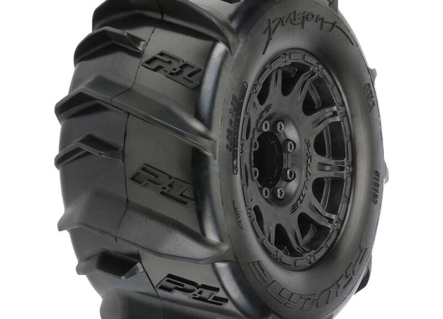 Pro-Line Dumont 3.8" Pre-Mounted Paddle Tires (Z3) – 2-Pack