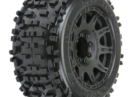 Pro-Line Badlands 3.8" Pre-Mounted Truck Tires (2) – M2 Compound w/ Raid 17mm Wheels Part #: PRO117810