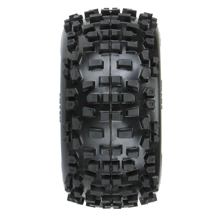 Pro-Line Badlands 3.8" Pre-Mounted Truck Tires (2) – M2 Compound w/ Raid 17mm Wheels Part #: PRO117810