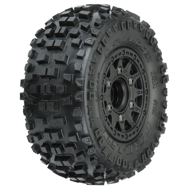 Pro-Line Badlands SC MTD Raid Tires, 6x30 (2): Slash 2WD, 4WD F/R PRO1182-10