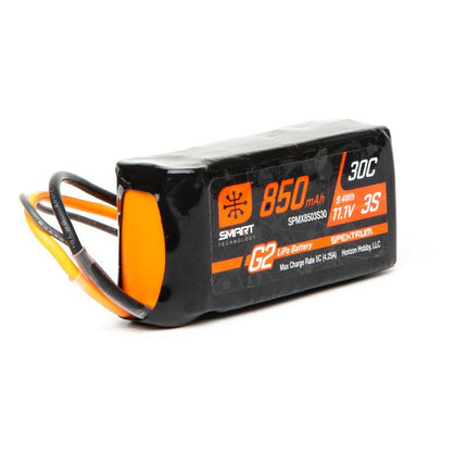 Spektrum RC 3S Smart G2 LiPo 30C Battery Pack w/IC2 Connector (11.1V/850mAh)