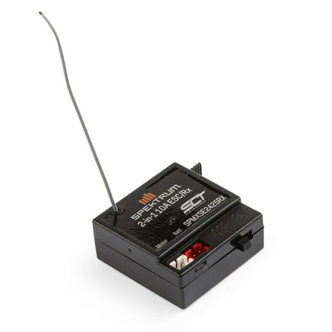 Spektrum RC 10A Brushed 2-in-1 ESC / SLT Receiver Combo – SPMXSE2425RX