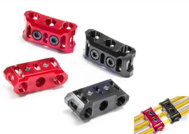 BOOF RC Aluminum Pro Wire Manager Clamp for 10 Gauge Wire (Red, Blue or Black)