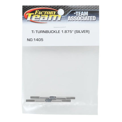 Team Associated 1.875" Titanium Turnbuckle Set (Silver) (2) – 1405