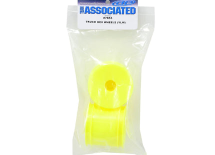 Team Associated 12mm Hex Stadium Truck Dish Wheel (2) (Yellow)