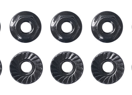 Team Associated M4 Low Profile Serrated Steel Wheel Nuts (10) – 91150
