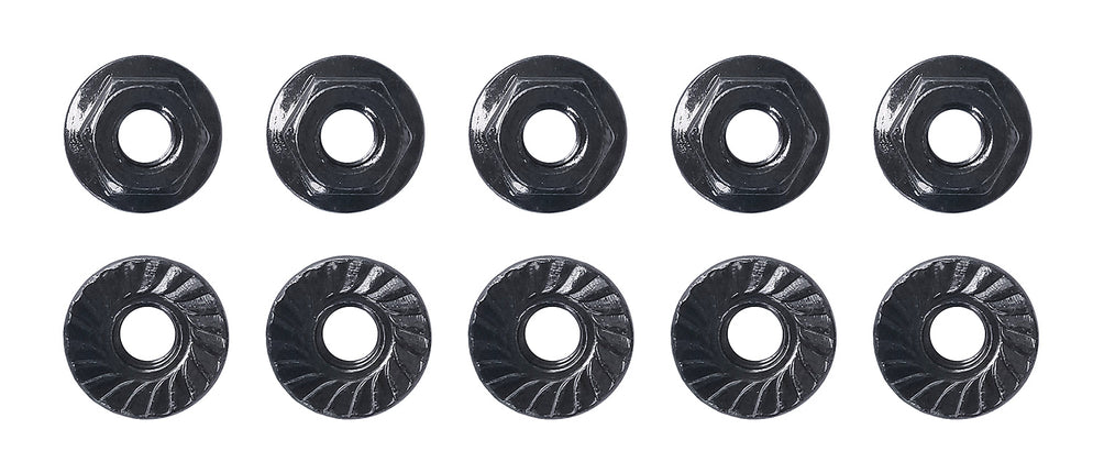 Team Associated M4 Low Profile Serrated Steel Wheel Nuts (10) – 91150
