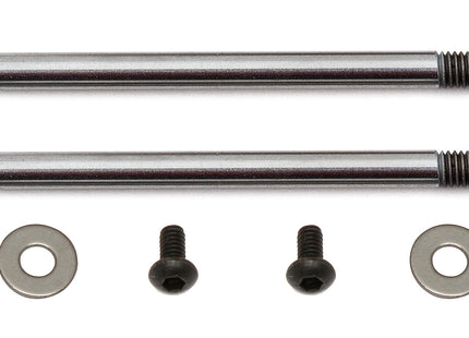 Team Associated 3x23mm V2 Chrome Screw Mount Front Shock Shaft (2)