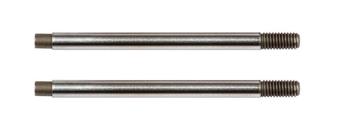 Team Associated 3x24mm V2 Screw Mount Front Shock Shaft (2) (Chrome)